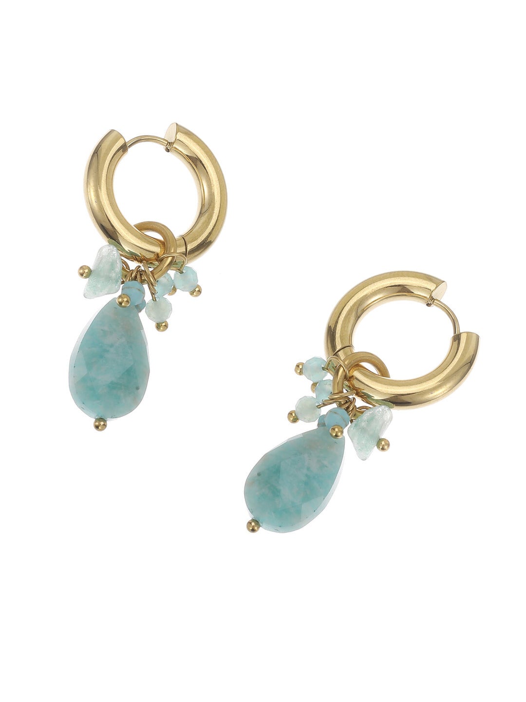 By Jam Gioielli oorbellen goud - blauw