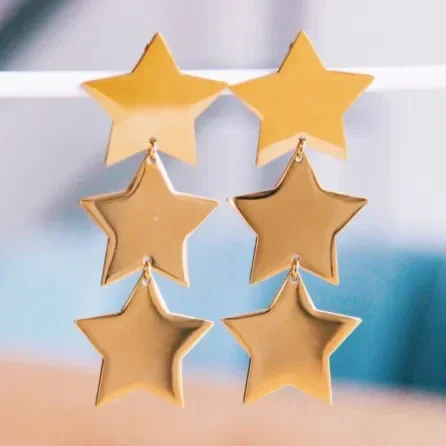 Statement oorbel 3 sterren