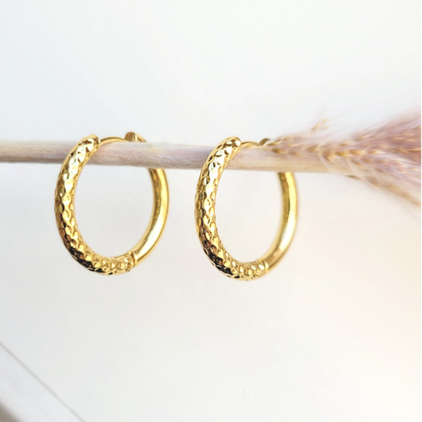 Reversible creolen - goud