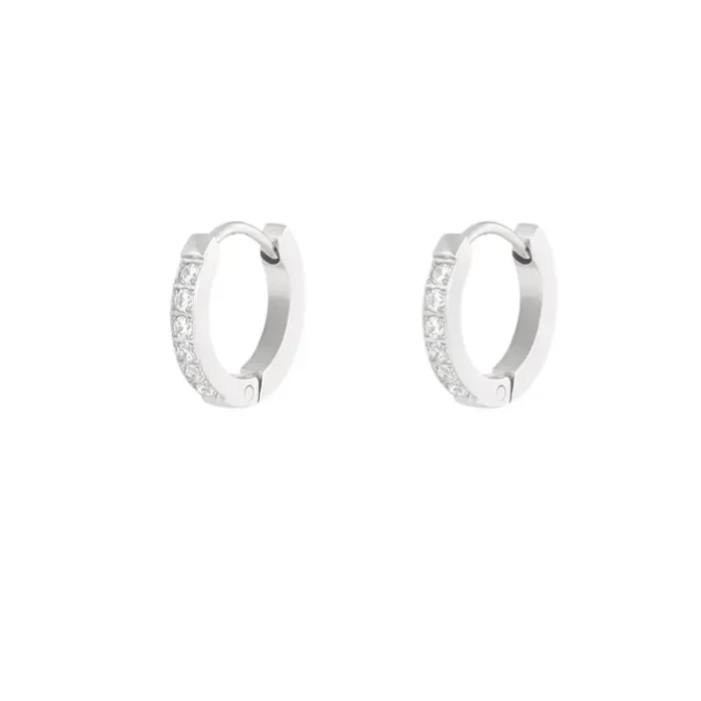 Diamond dazzle oorbellen - zilver