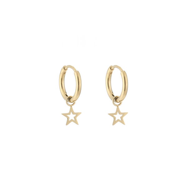Oorbellen sterretjes - goud