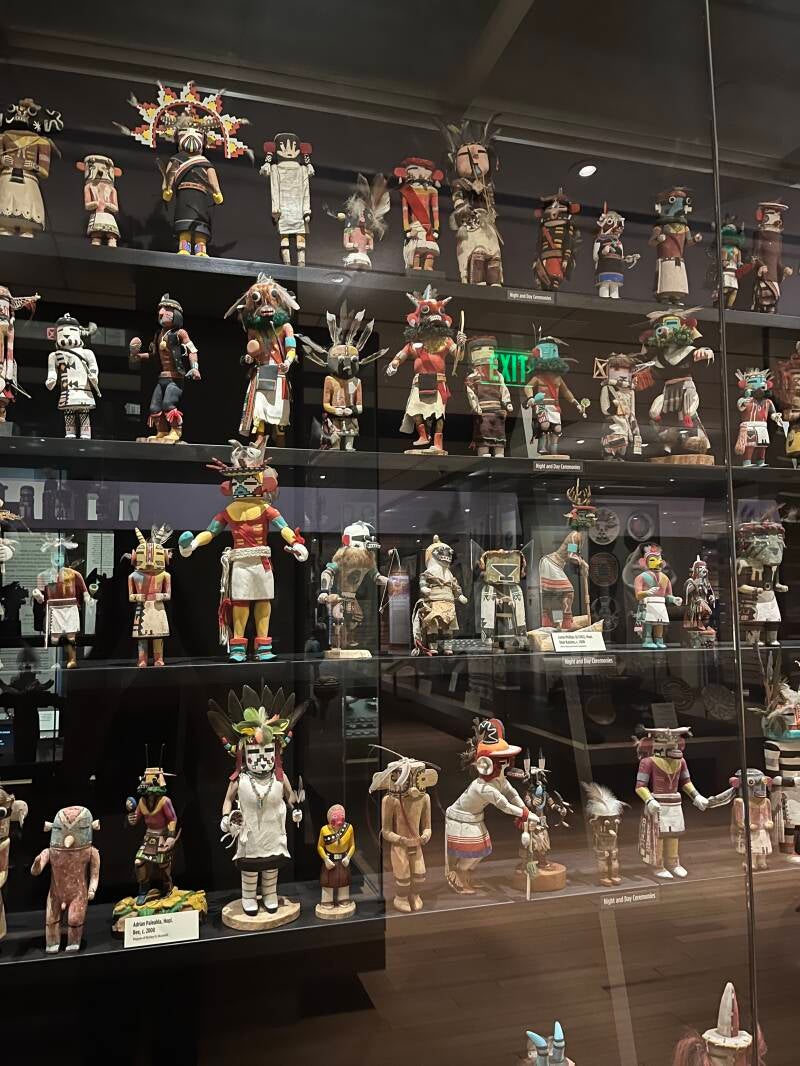 Alt= image des poupées Kachina dans un musée en Arizona en Arizona 