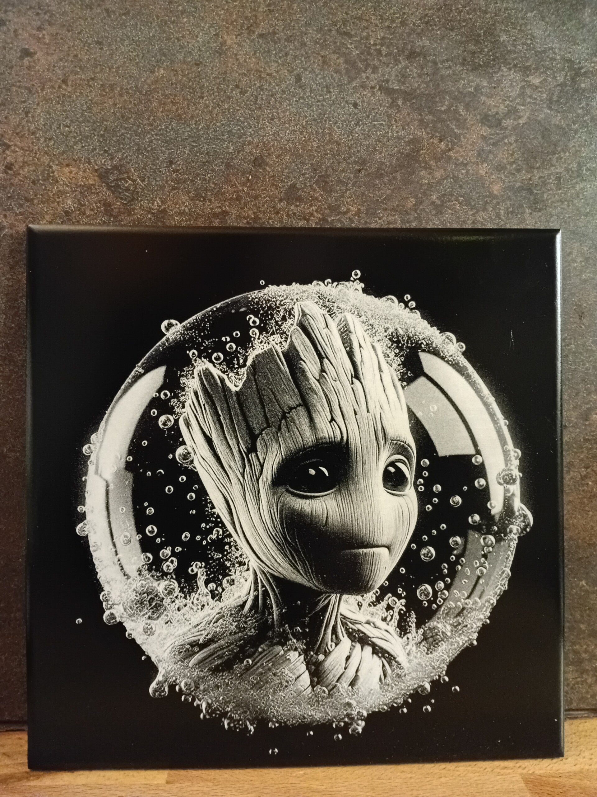 Groot dans sa bulle