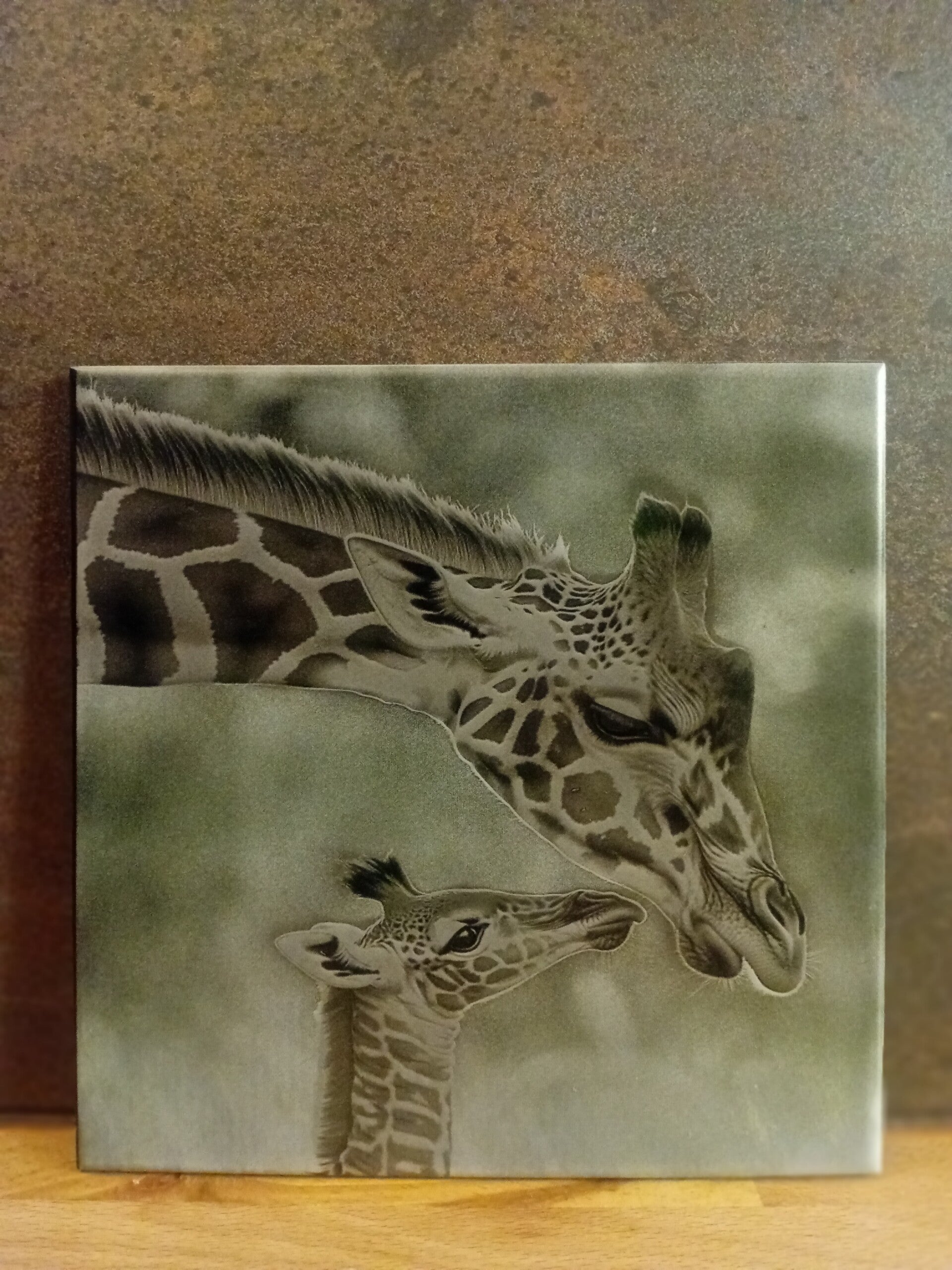 Girafe et son girafon