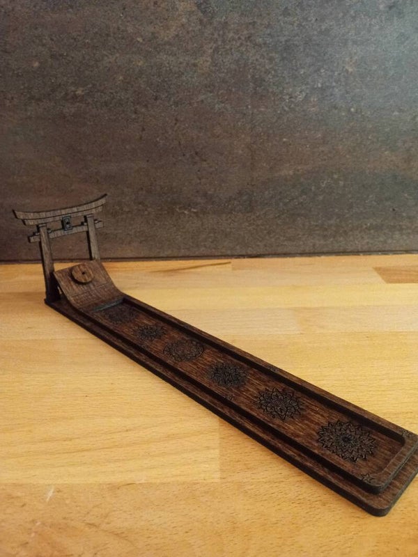 Porte encens en bois arche
