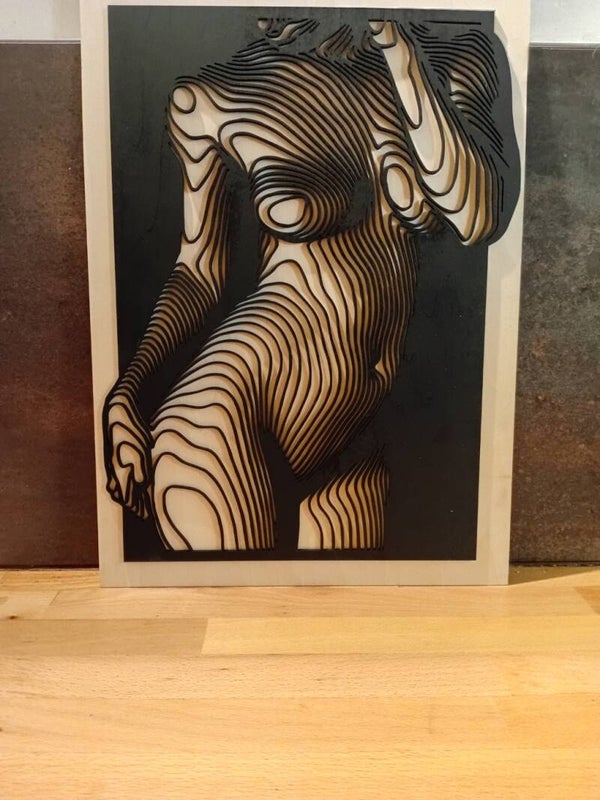 Silhouette femme nue