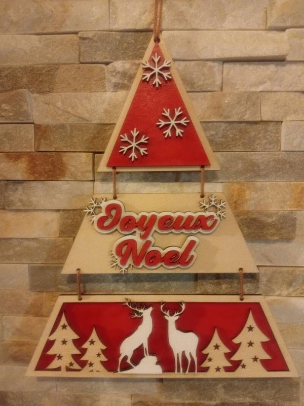 Ornement  de noel triangle