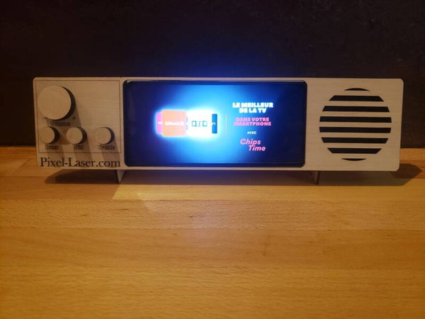 Fichier svg support amplificateur de téléphone Pixel Laser