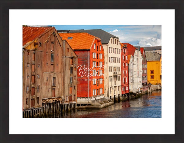Historic Trondheim - Framed