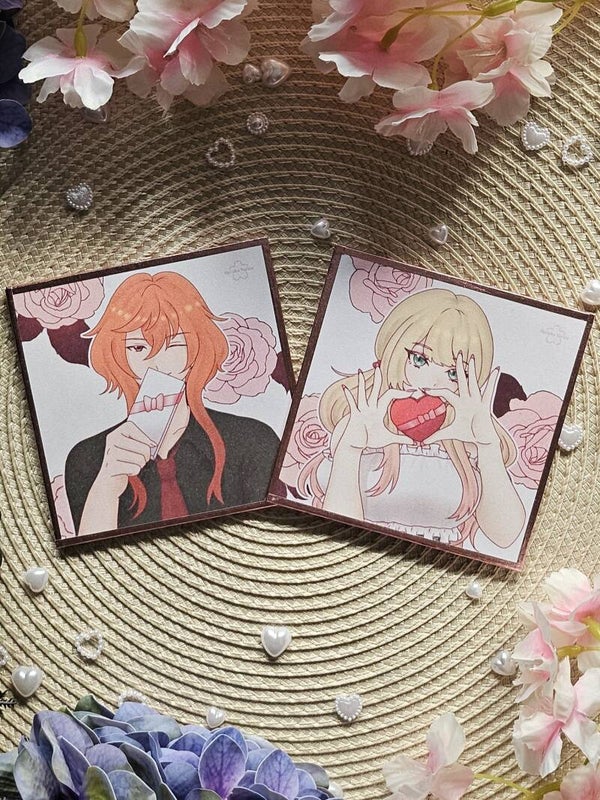 ❀ Akari & Derio Valentine's & White Day Shikishi - Set ❀