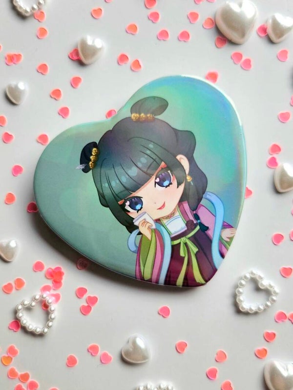 ❀ Maomao - Heart Button Pin ❀