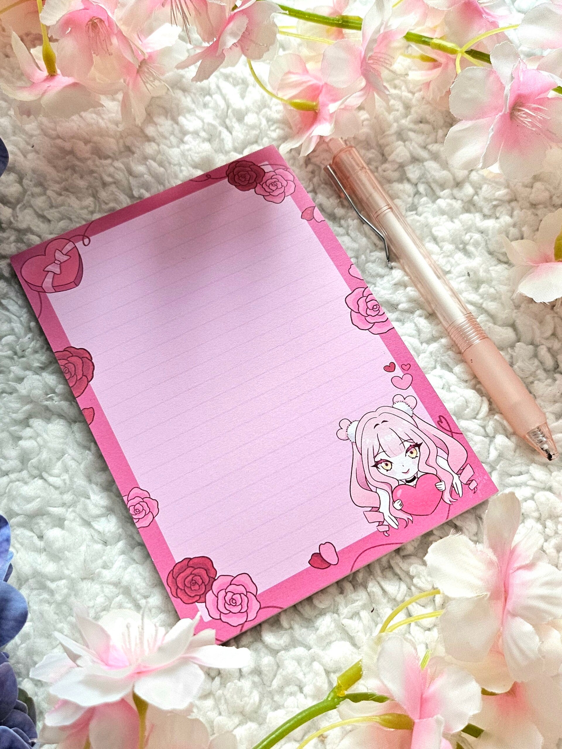 ❀ Haruka - Hearts & Roses - Notepad ❀