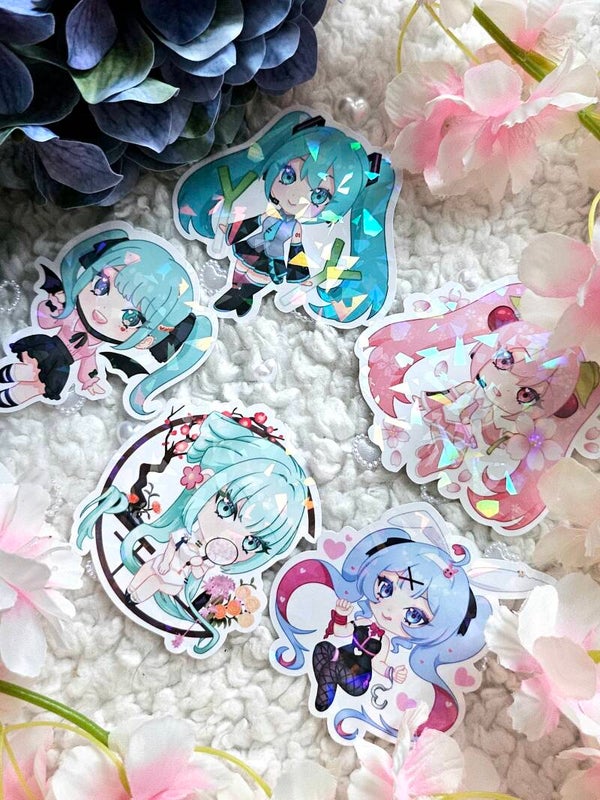 ❀ Different Mikus - Holo Stickers ❀