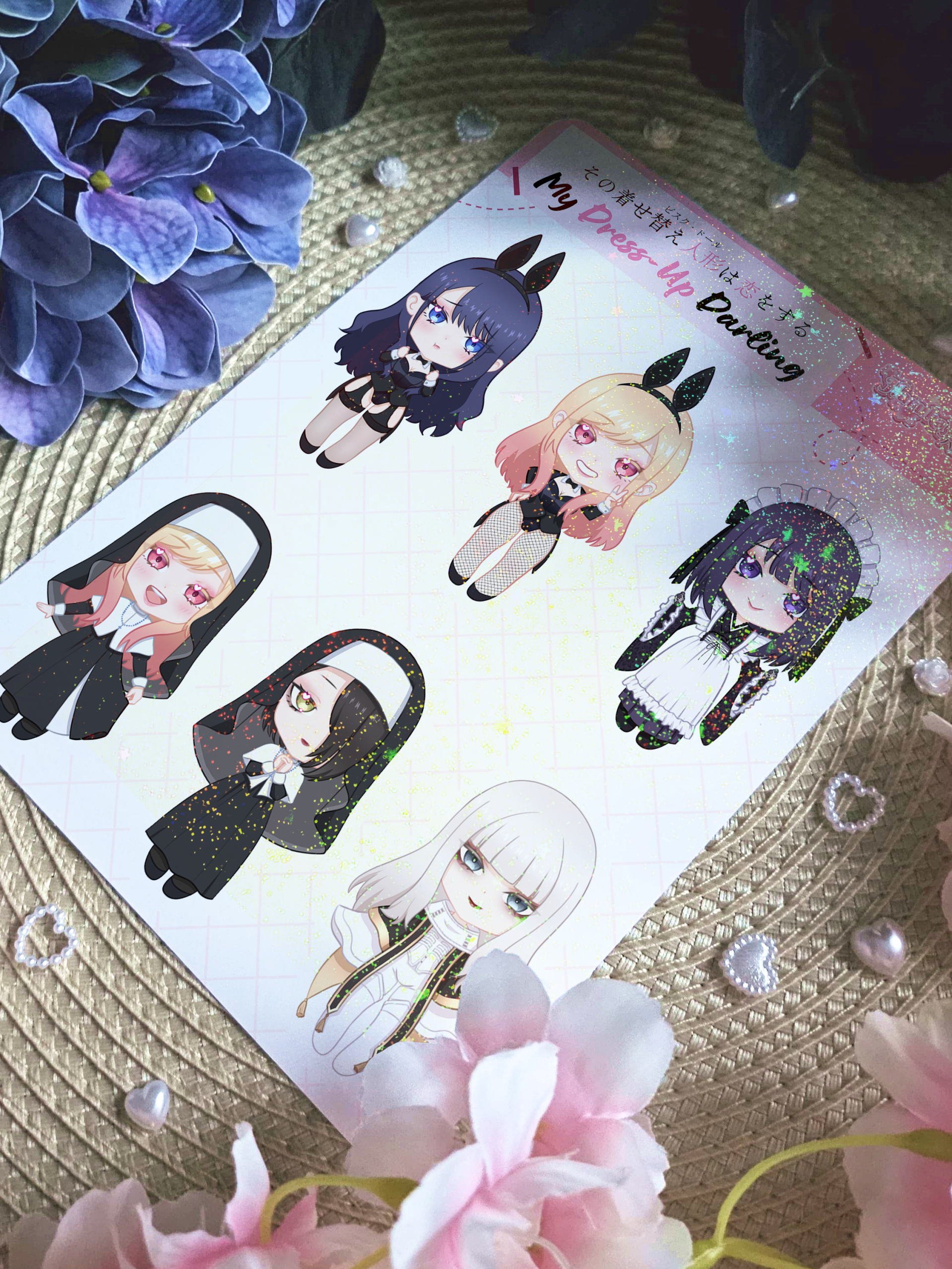 ❀ Marin Kitagawa Season 2 - My Dress-Up Darling - Holo Sticker Sheet ❀