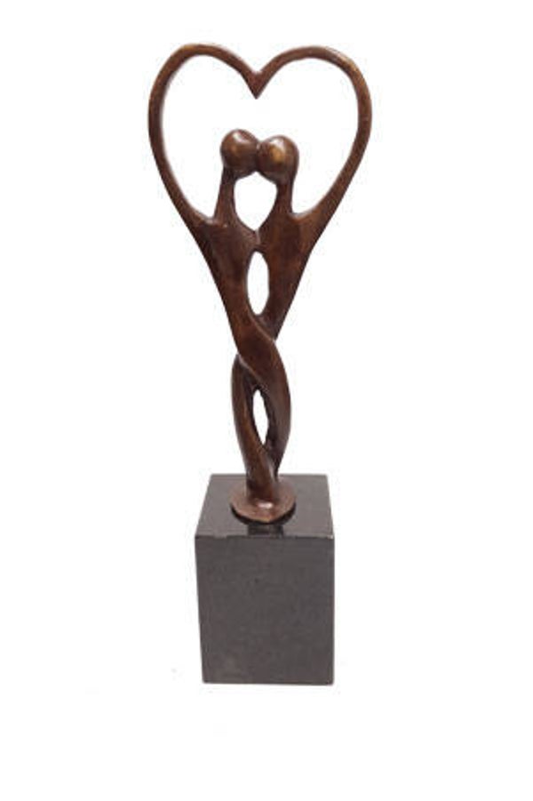 Bronzen sculptuur “Voor altijd in mijn hart”