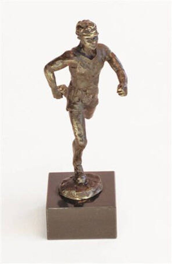 Sport sculptuur “Hardlopen”