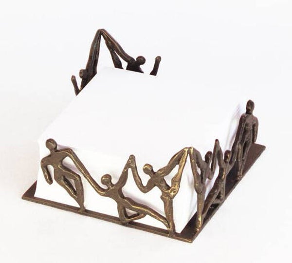 Papierhouder “Voortdurend in beweging”