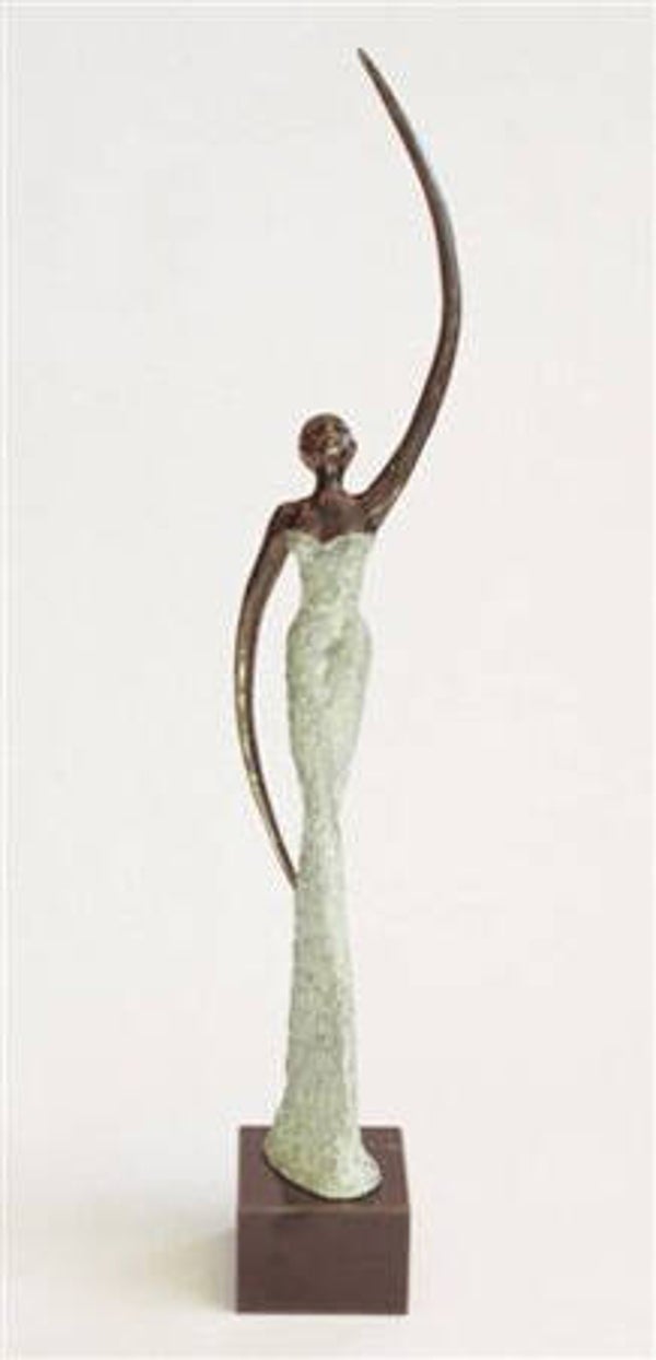 Gepatineerd beeld “Mystique femme”