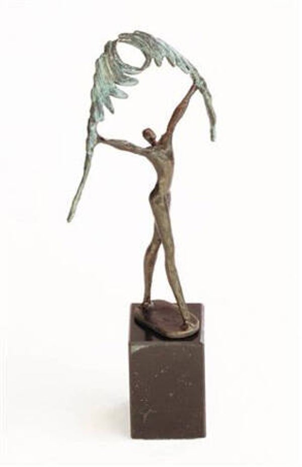 Gepatineerd sculptuur “Ouverture”