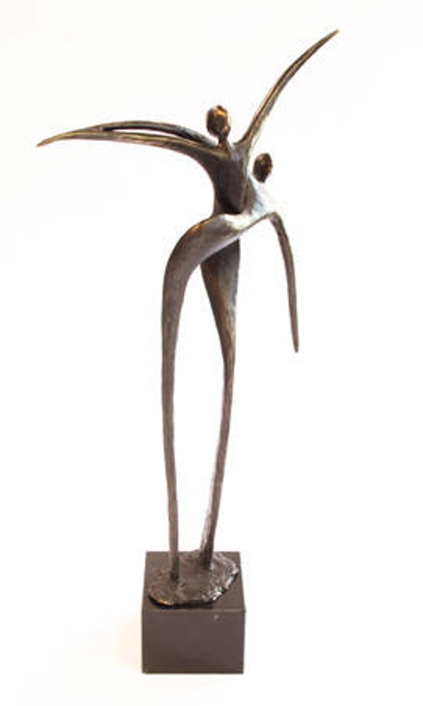 Liefdes sculptuur “Visa versa”