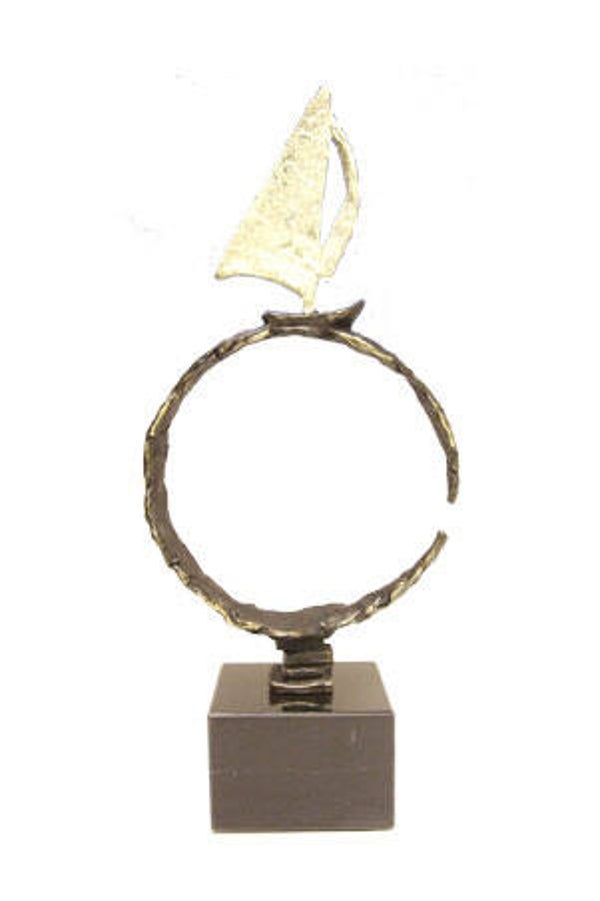 Zeil sculptuur “Expedition” gepatineerd