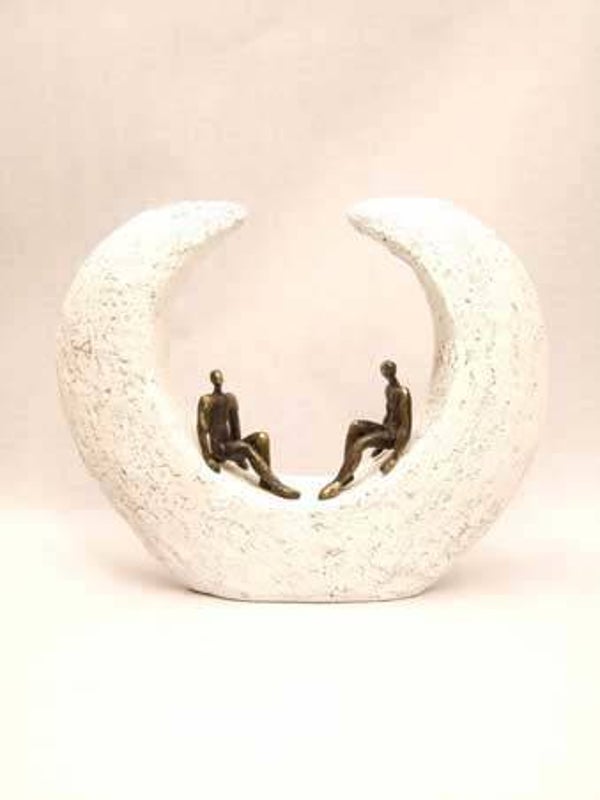 Zakelijk cadeau “In gesprek met elkaar” van kunsthars