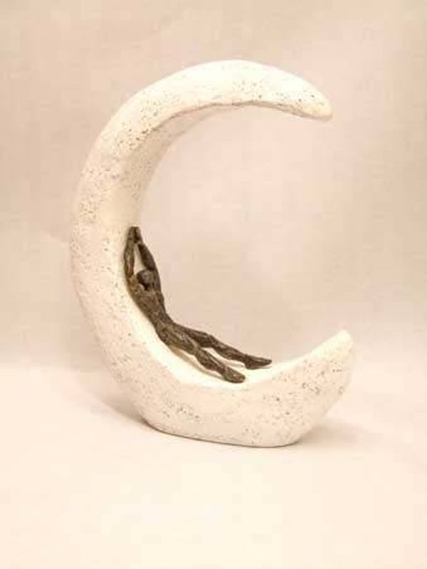 Afscheids cadeau “Ontspannen na gedane arbeid” van kunsthars