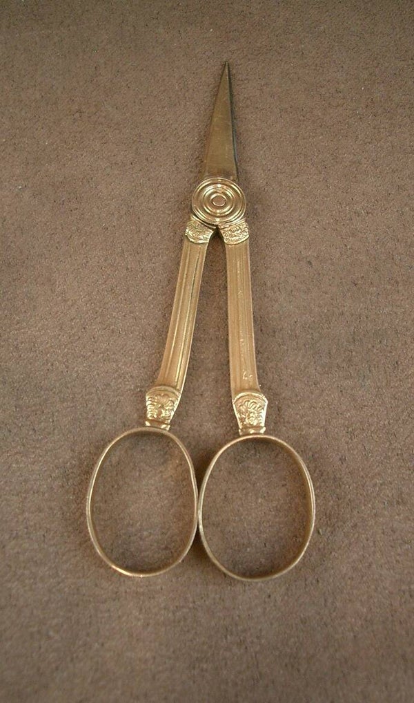 Paire de ciseaux en or 18K XVIIIe siècle