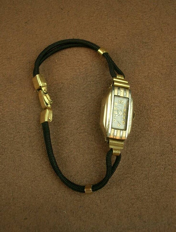 Montre de dame Art déco Or et Argent