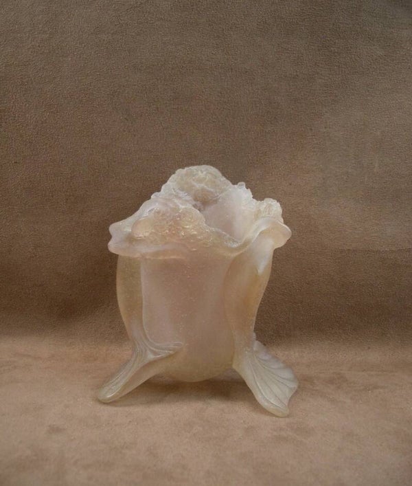 Coupe en pâte de verre à décor de naïades "les Sirènes" signée Daum modèle de Jean Boggio