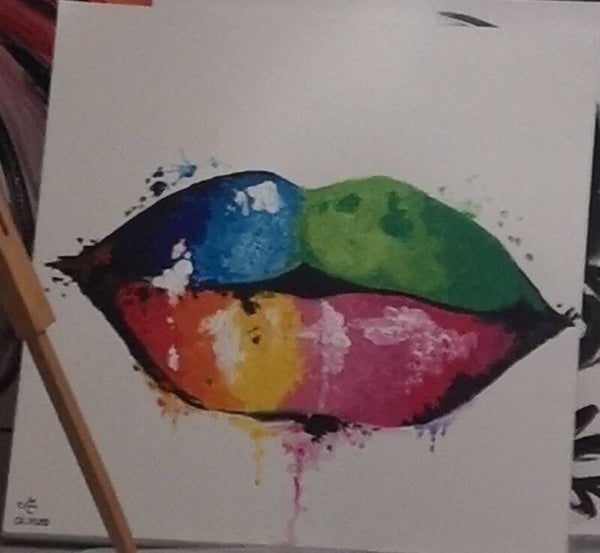 bunte Lippen