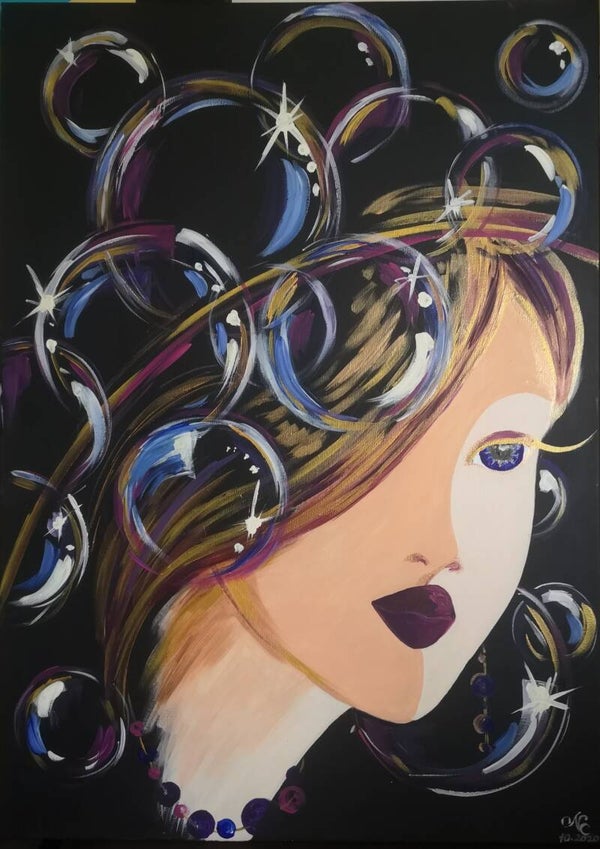 Seifenblasen, 50x70 cm