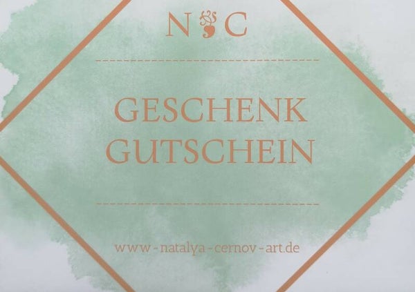 Geschenk-Gutschein für Kauf eines meiner Kunstwerke