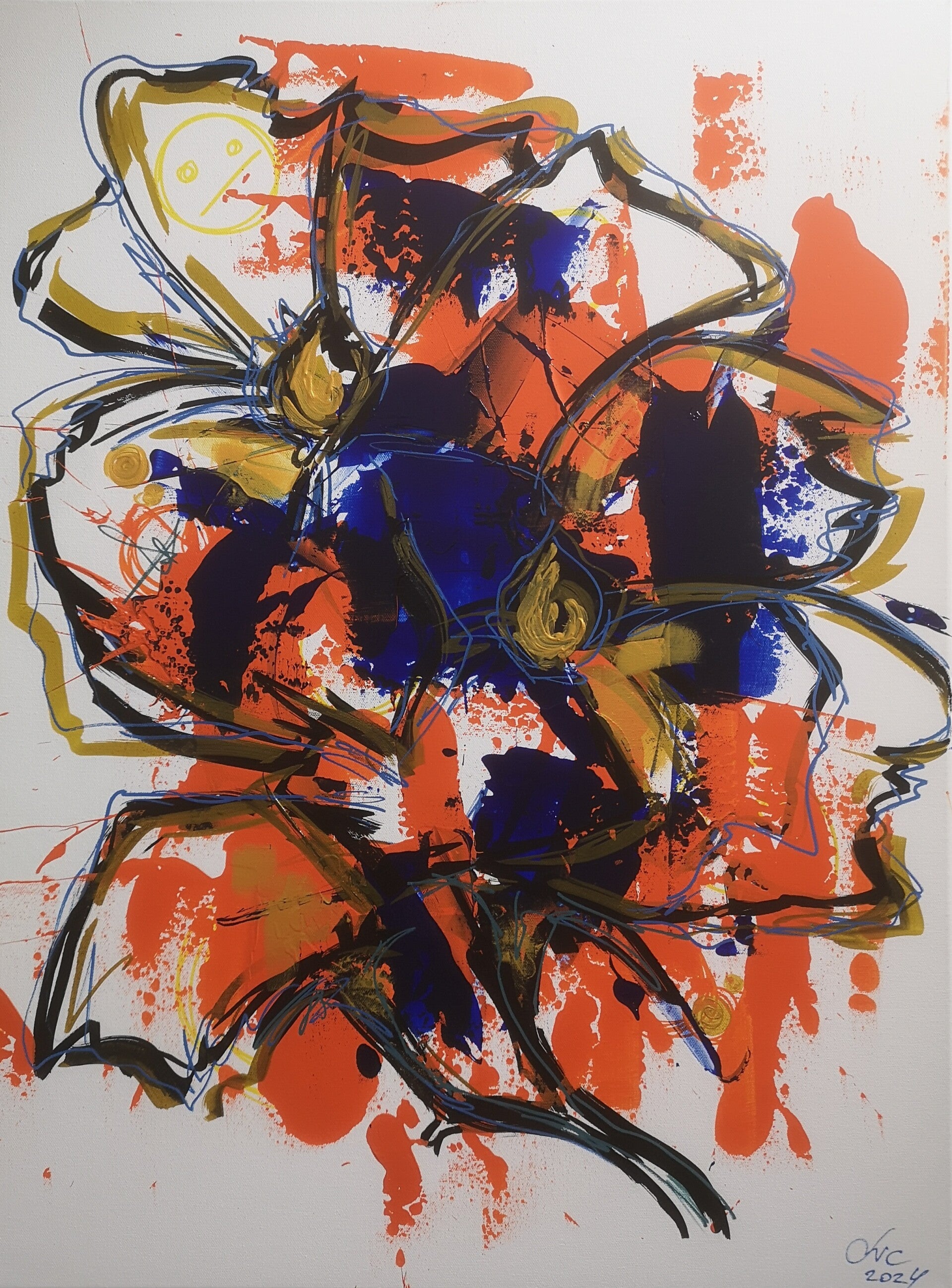 Abstract Flower 2, 60x80 cm