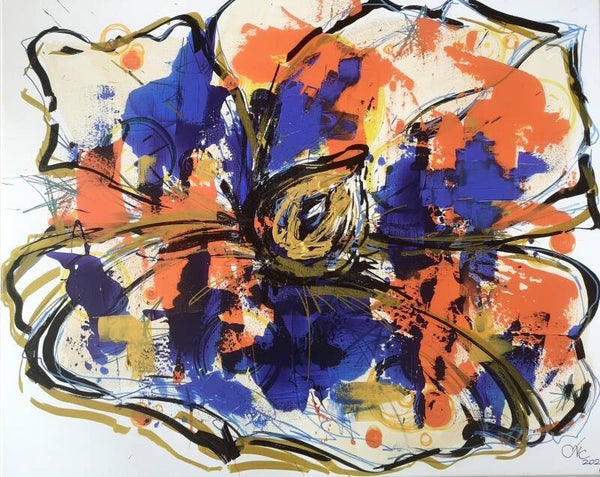Abstract Flower 1, 80x100 cm