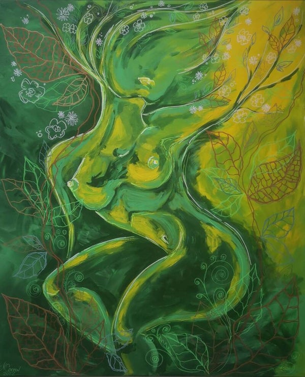 Göttin der Natur, 90x110 cm
