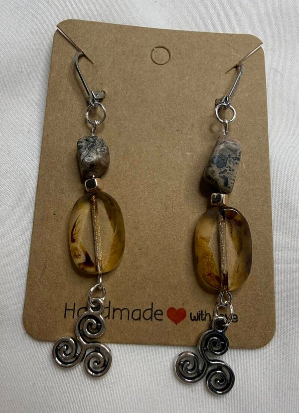 Earrings - Argentine Rhodochrosite