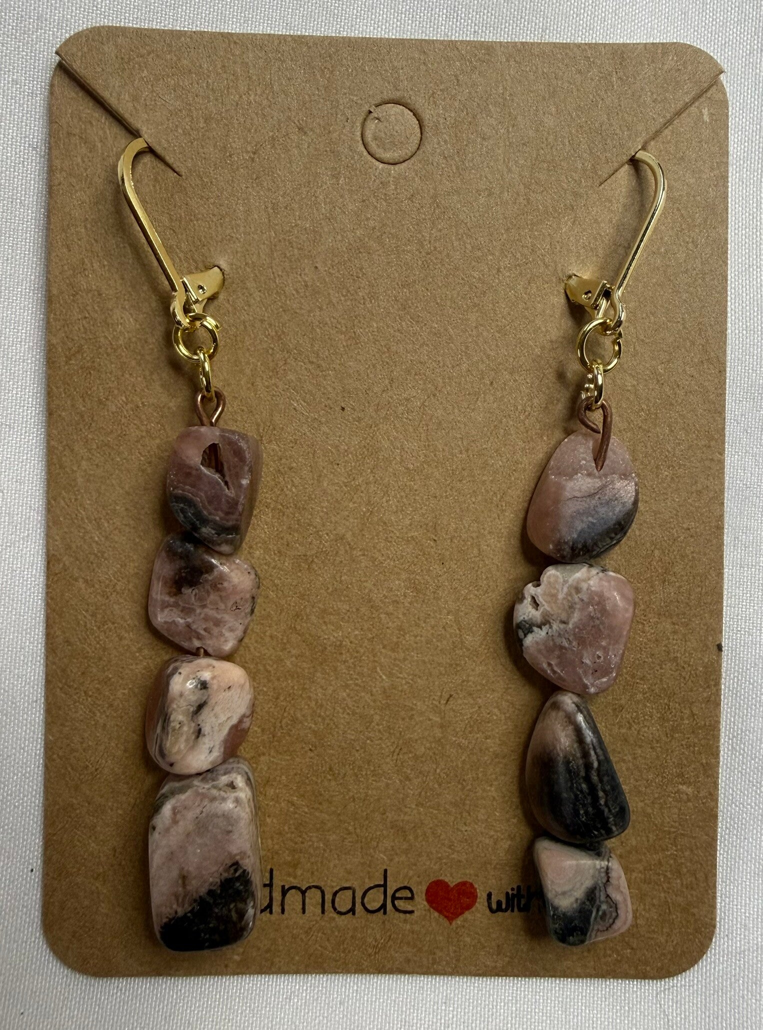 Earrings - Argentine Rhodochrosite