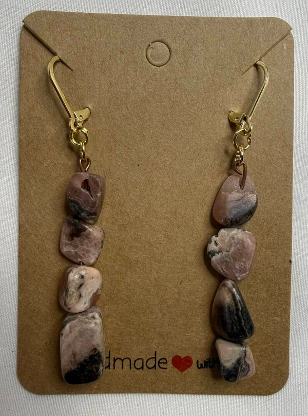 Earrings - Argentine Rhodochrosite