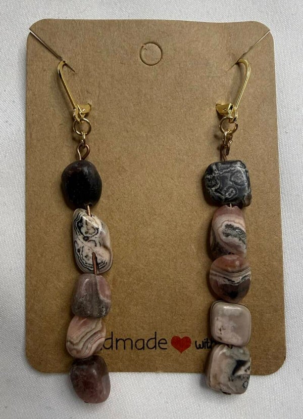 Earrings - Argentine Rhodochrosite