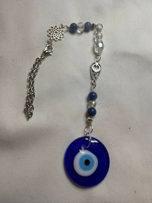 Suncatcher - Nazar, Blue Aventurine and Clear Glass Beads