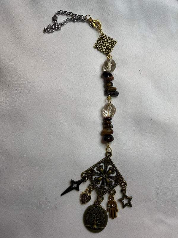 Suncatcher - Red Tiger's Eye with Antique Accents