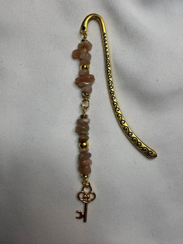Bookmark - Peach Moonstone Chips