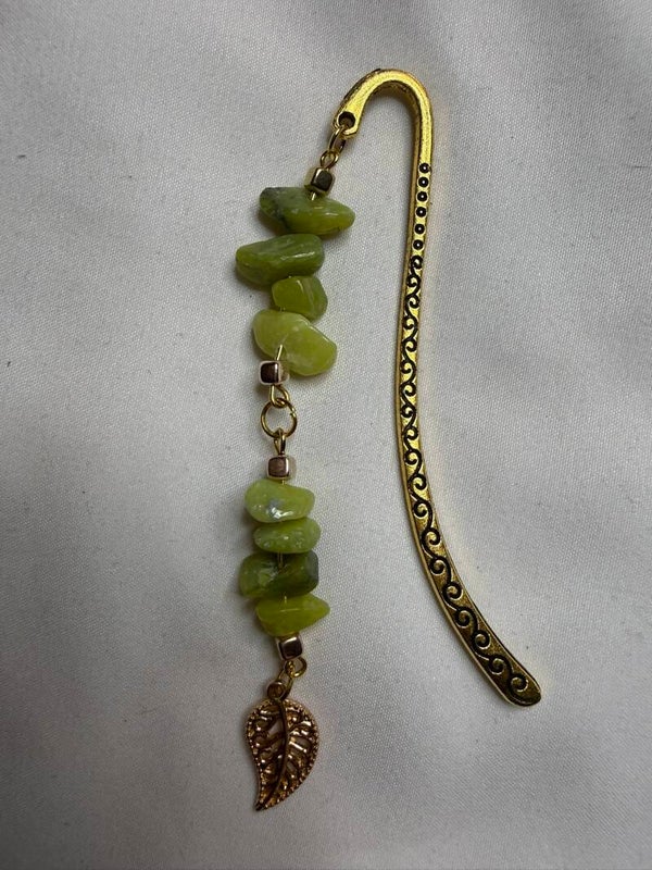 Bookmark - Lime Serpentine Chips
