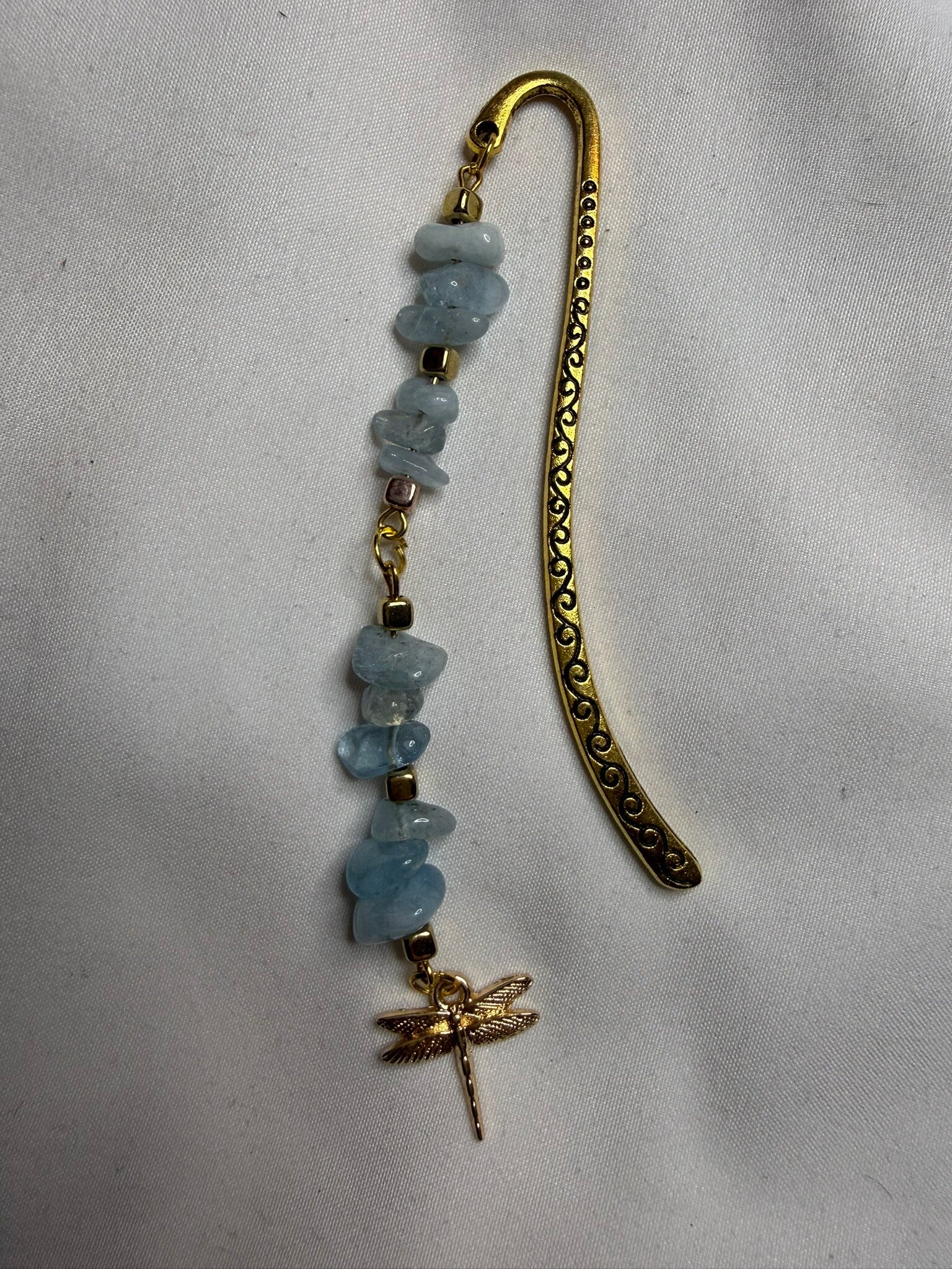 Bookmark - Blue Aquamarine Chips