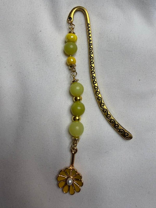 Bookmark - Yellow Jasper Beads