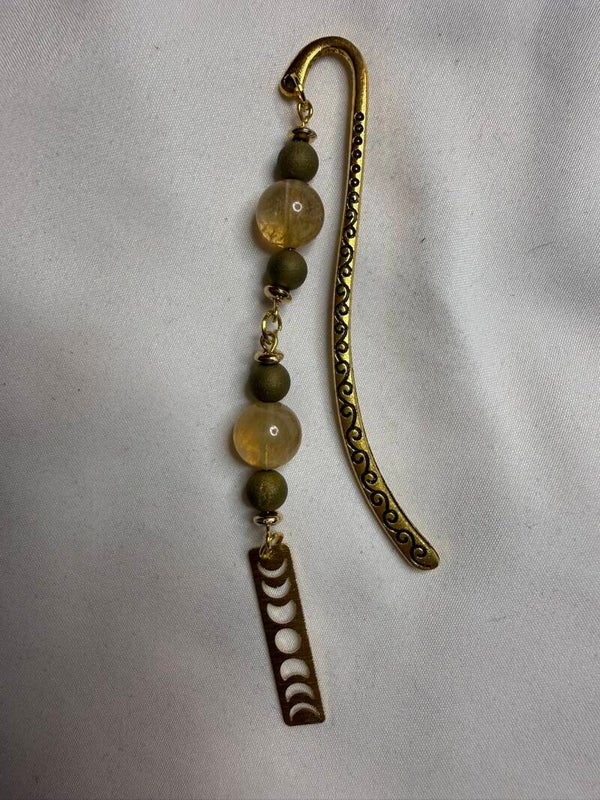 Bookmark - Rutilated Quartz Beads