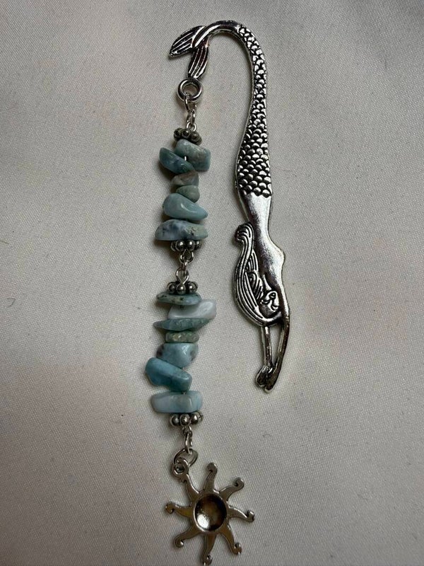 Bookmark - Blue Aquamarine Chips