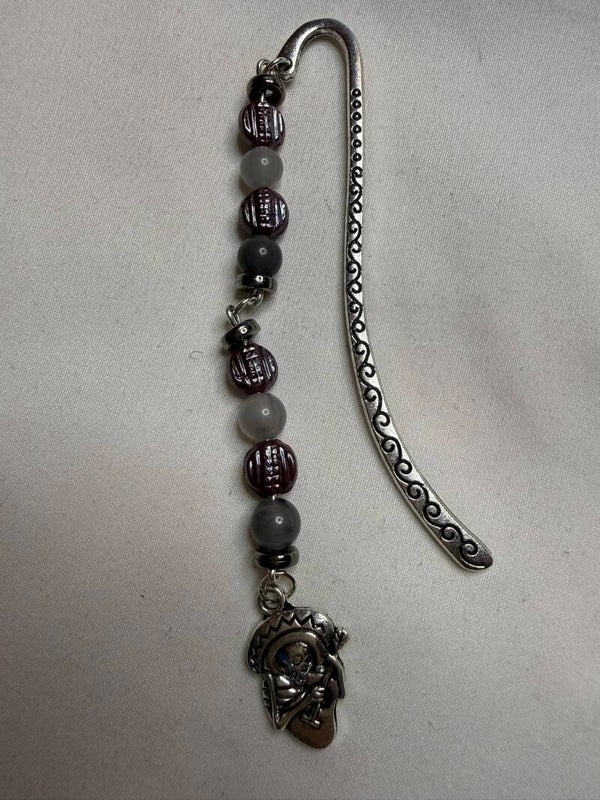 Bookmark - Cloudy Quartz Beads