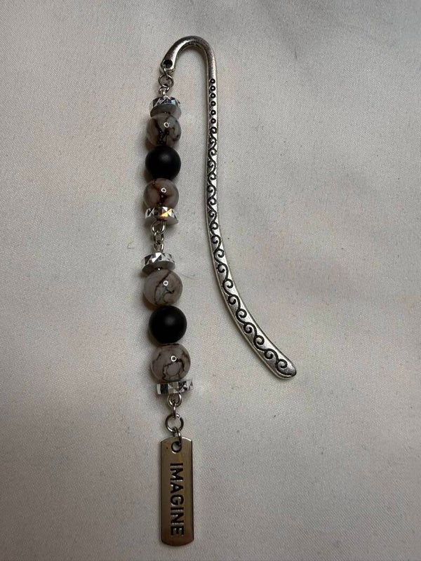Bookmark - Matte Onyx Beads